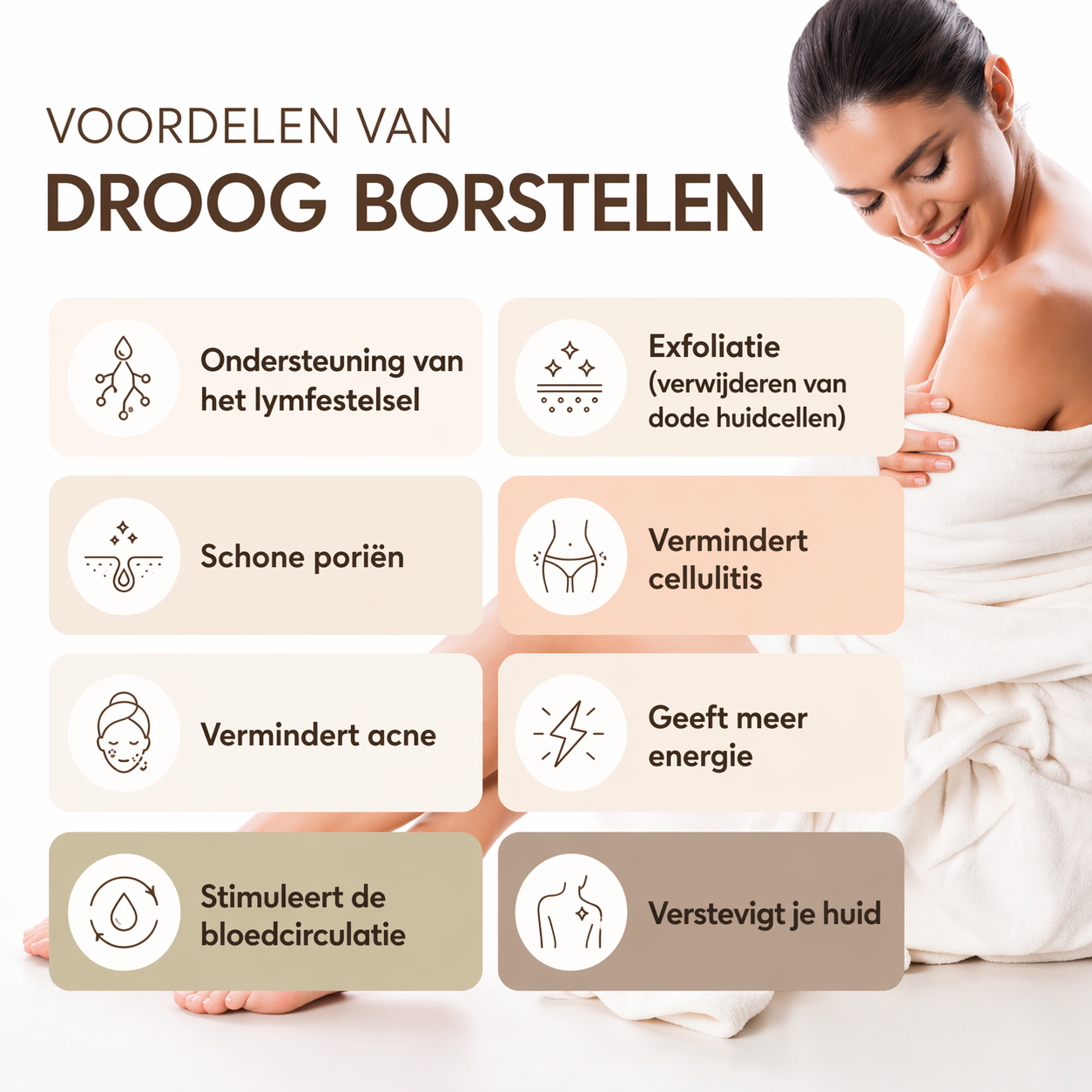 LymphGlow - Lichaamsborstel voor detox, verzorging & glow