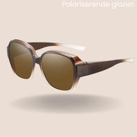 Bruin/wit polariserende glazen