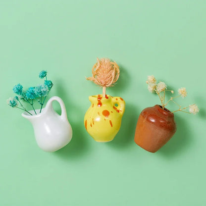FloraDots - Keramische mini vaas magneten