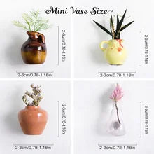 FloraDots - Keramische mini vaas magneten