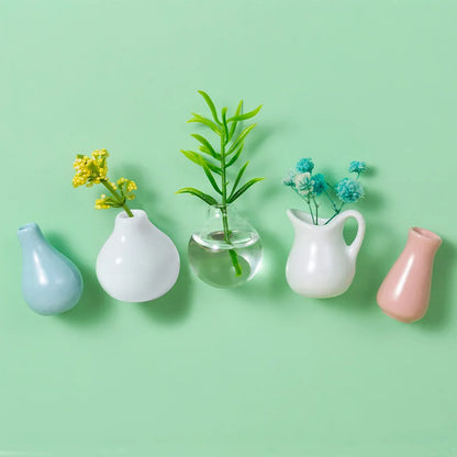 FloraDots - Keramische mini vaas magneten