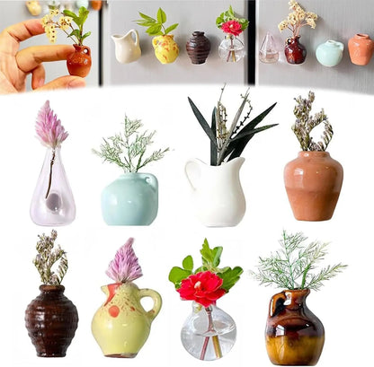 FloraDots - Keramische mini vaas magneten